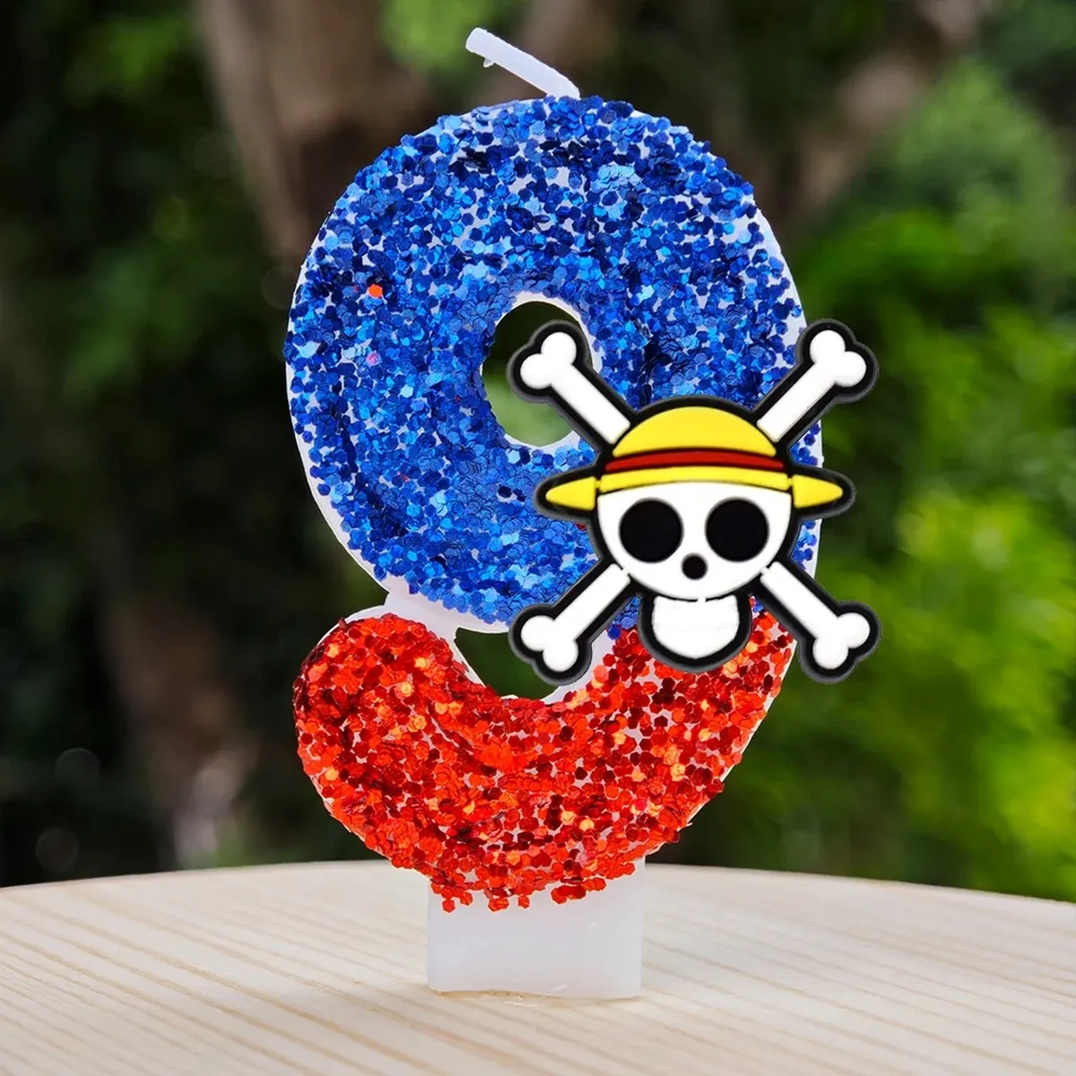 Velas de One Piece con número del 0 al 9 para pastel – m 9