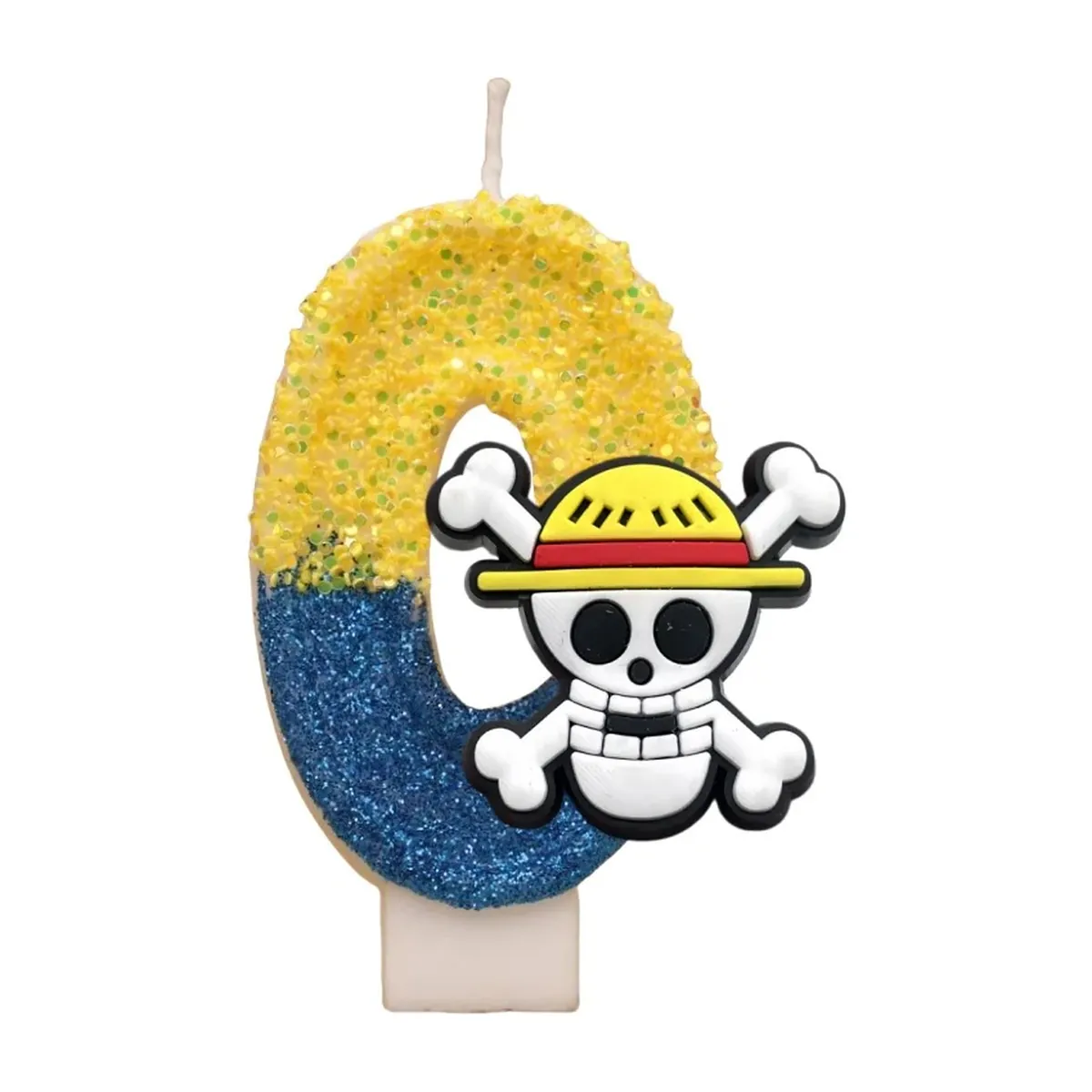 Velas de One Piece con números del 0 al 9 y Luffy – vue 6